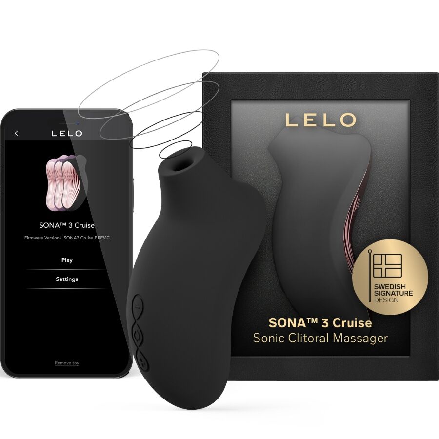 LELO - SONA 3 CRUISE MASSEUR CLITORAL SONIQUE NOIR - Sensualia