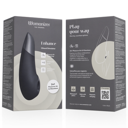 WOMANIZER - STIMULATEUR CLITORIAL NOIR - Sensualia