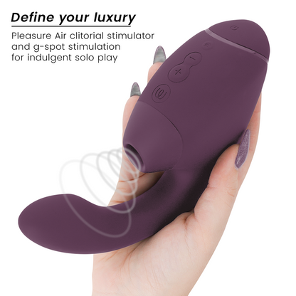 WOMANIZER - DUO NEXT STIMULATEUR CLITORIAL ET DE POINT G DOUBLE VIOLET FONCÉ - Sensualia