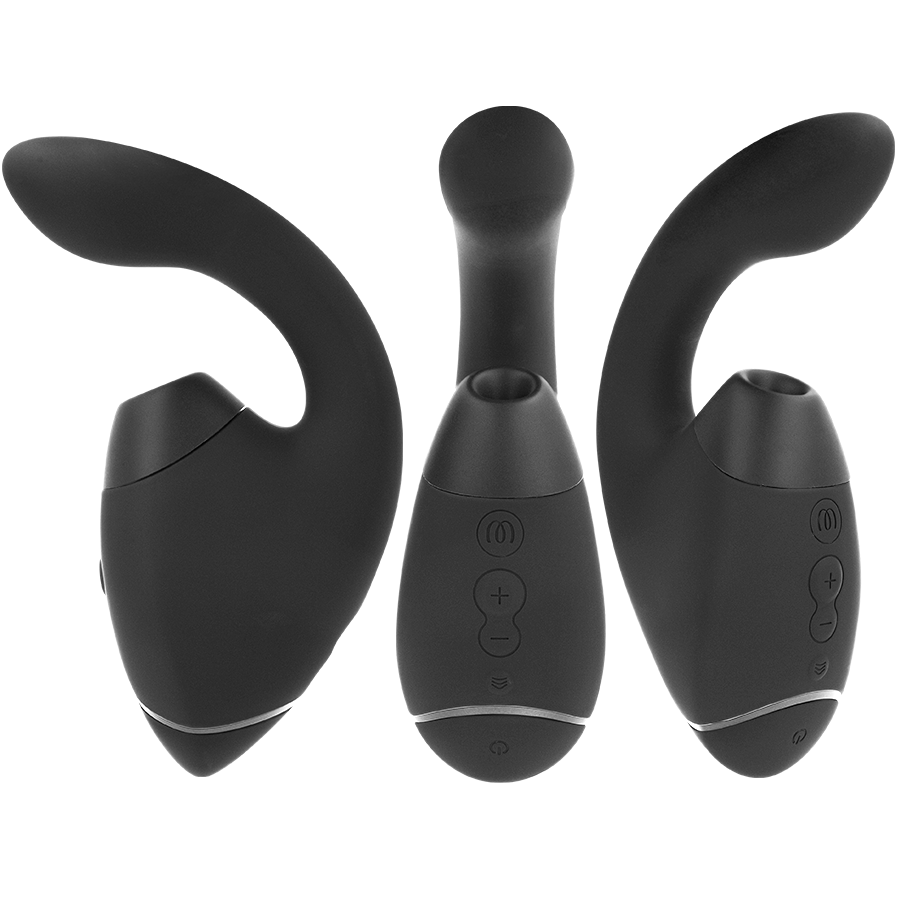 WOMANIZER - DUO NEXT STIMULATEUR CLITORIAL ET DE POINT G DOUBLE NOIR - Sensualia