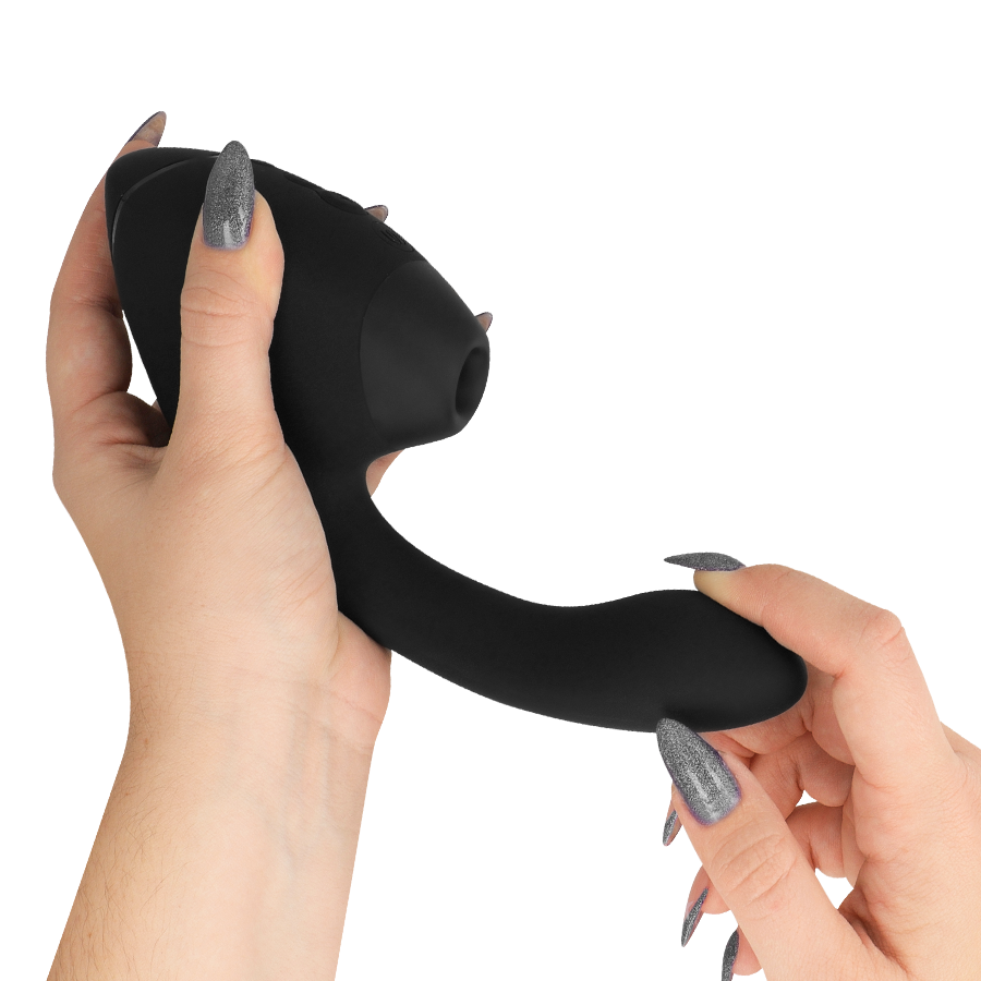 WOMANIZER - DUO NEXT STIMULATEUR CLITORIAL ET DE POINT G DOUBLE NOIR - Sensualia