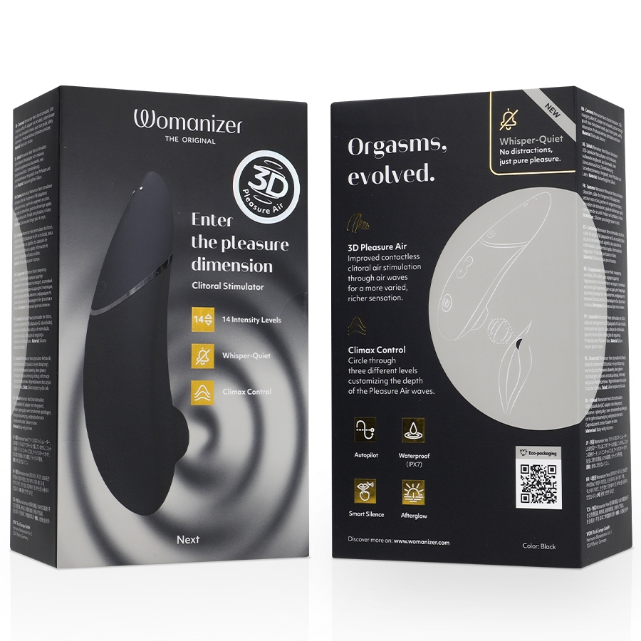 WOMANIZER - STIMULATEUR CLITORIAL NOIR - Sensualia