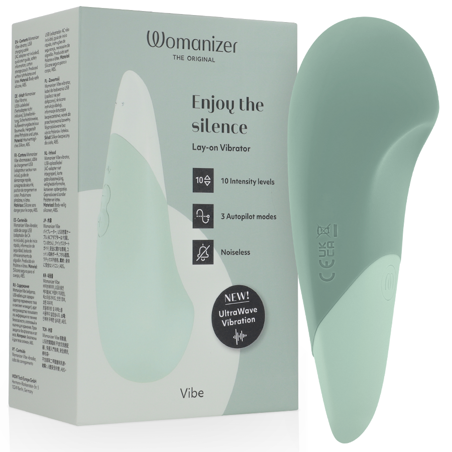 WOMANIZER - VIBROMASSEUR SILENCIEUX VIBE LAY-ON SAGE - Sensualia