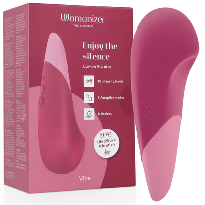 WOMANIZER - VIBRATEUR SILENCIEUX VIBE LAY-ON ROSE FOYER - Sensualia