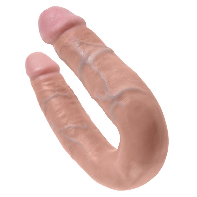 KING COCK - GODE DOUBLE PÉNÉTRATION 13.9 CM NATUREL - Sensualia