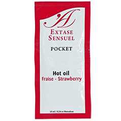 EXTASE SENSUAL - HUILE STIMULANTE DE FRAISE 10 ML - Sensualia