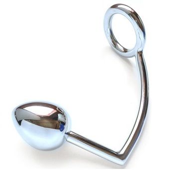 METAL HARD - ANNEAU AVEC CROCHET ANAL 40MM - Sensualia