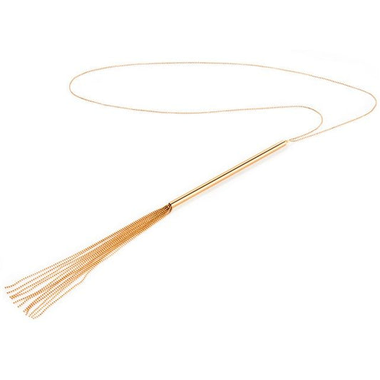 BIJOUX - MAGNIFIQUE COLLIER CHAÎNE / FOUET MÉTAL - Sensualia