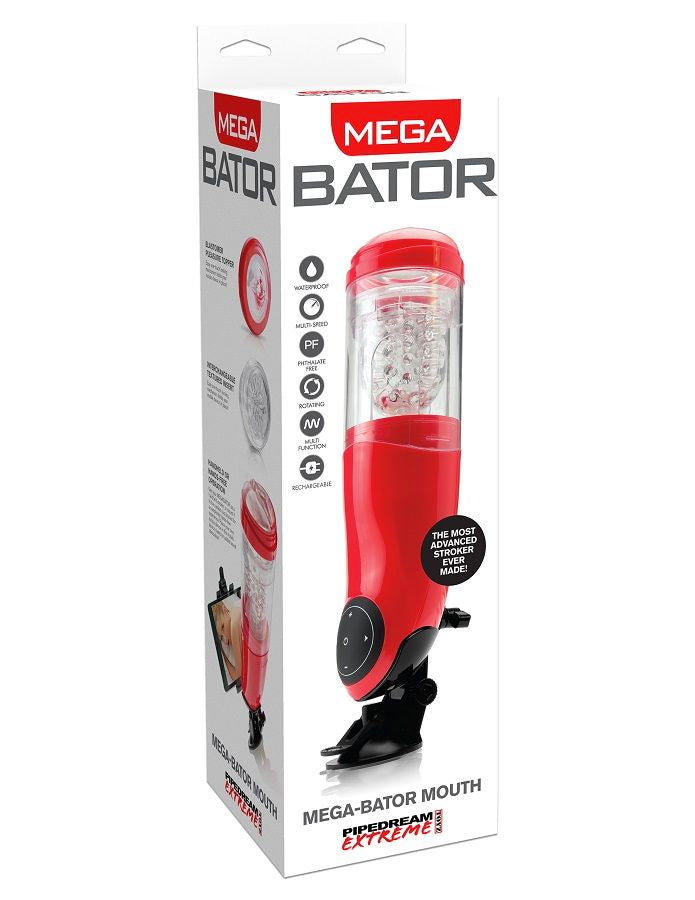EXTREME TOYZ - PDX MEGA BATOR USB MASTURBATEUR MLE BOUCHE ROUGE - Sensualia