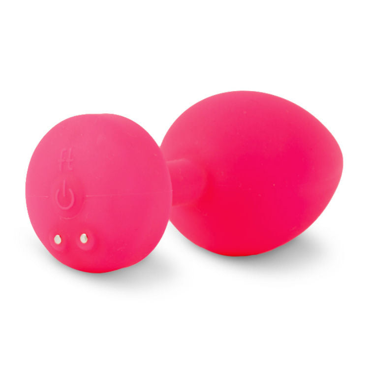 G-VIBE - FUNTOYS GPLUG VIBRATEUR ANAL RECHARGEABLE PETIT ROSE NÉON 3CM - Sensualia