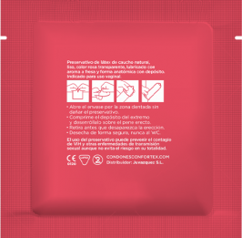 CONFORTEX - CONDOM FRAISE 144 UNITÉS - Sensualia