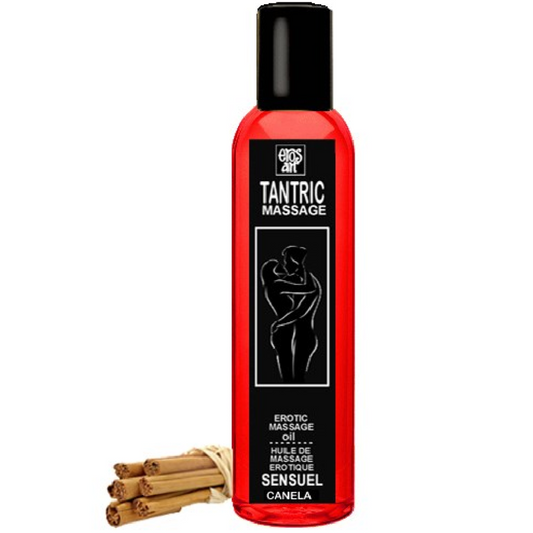 EROS-ART - HUILE DE MASSAGE TANTRIQUE NATURELLE ET CANNELLE APHRODISIAQUE 30 ML - Sensualia