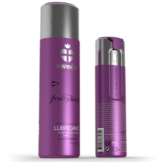 SWEDE - FRUITY LOVE LUBRIFIANT FRAMBOISE RHUBARBE 50 ML - Sensualia
