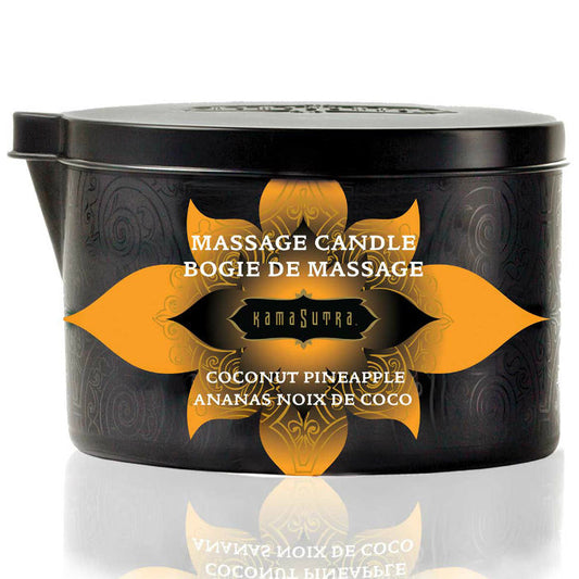 KAMASUTRA - BOUGIE DE MASSAGE COCO ET ANANAS 170GR - Sensualia