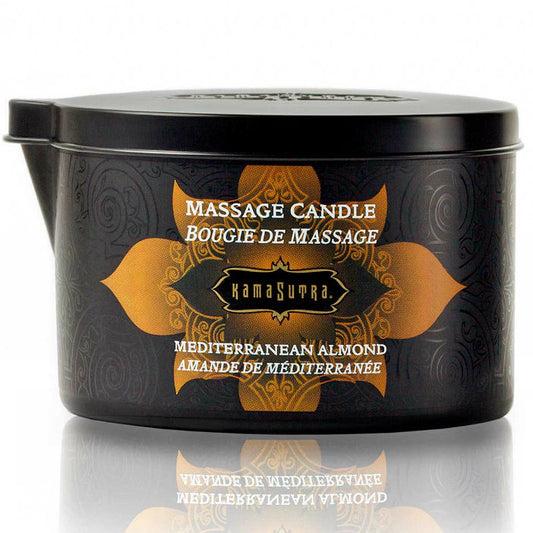 KAMASUTRA - BOUGIE DE MASSAGE AUX AMANDES MÉDITERRANÉENNES 170GR - Sensualia