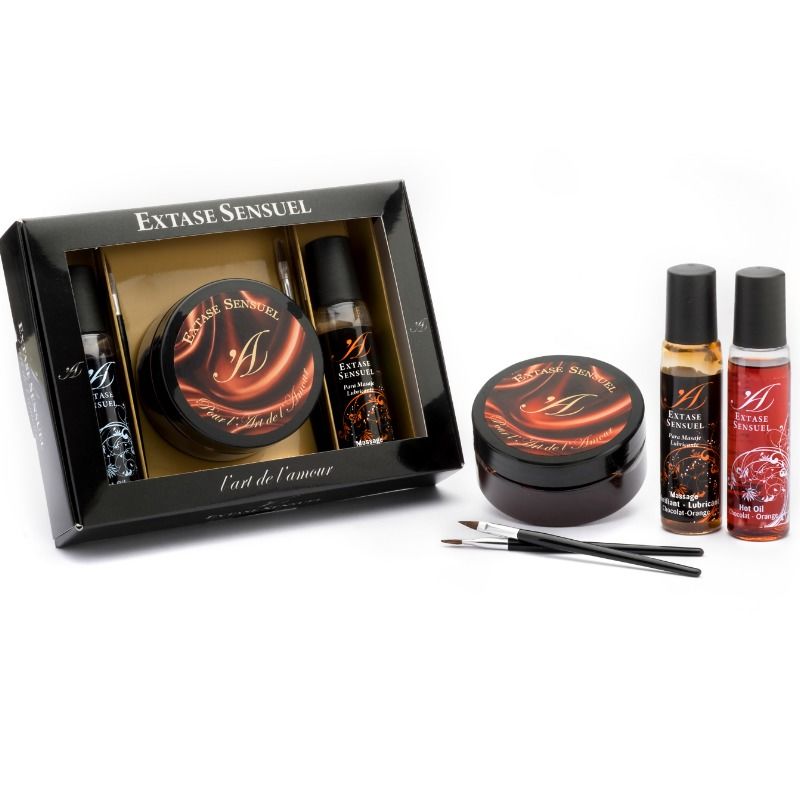 EXTASE SENSUAL - KIT COFFRE EN CHOCOLAT APHRODISIAQUE - Sensualia