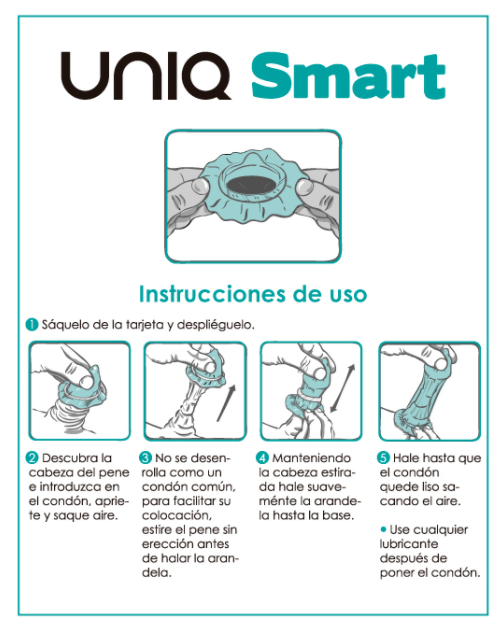 UNIQ - SMART LATEX FREE PRE-ERECTION CONDOMS 3 UNITS - Sensualia
