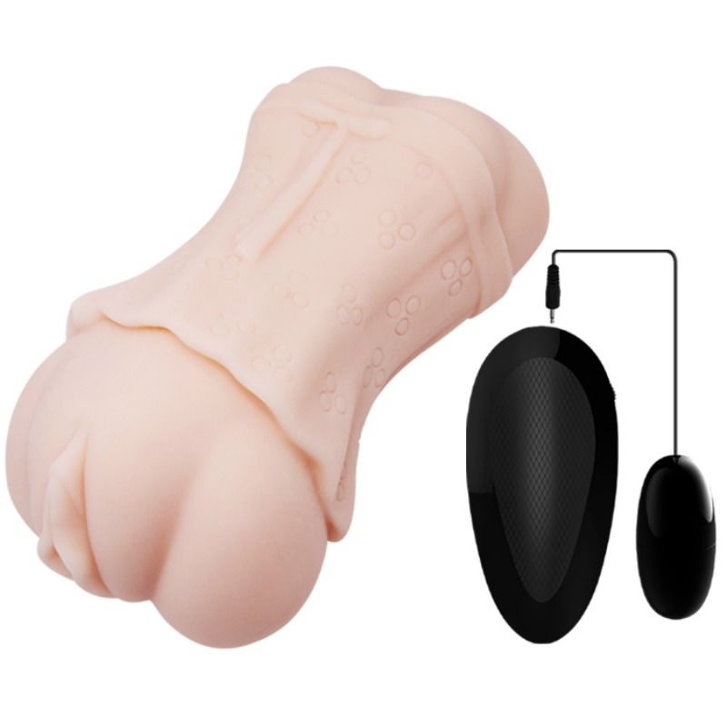 CRAZY BULL - MASTURBADEUR VAGIN PEAU D'EAU AVEC BALLE VIBRANTE 2 - Sensualia