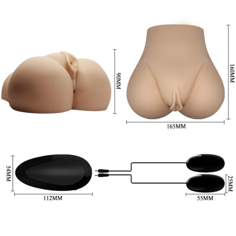CRAZY BULL - VAGIN ET ANUS RÉALISTES AVEC POSITION DE VIBRATION 7 - Sensualia