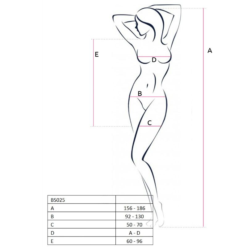 PASSION - FEMME BS025 BODYSTOCKING BLANC STYLE ROBE TAILLE UNIQUE PASSION WOMAN BODYSTOCKINGS