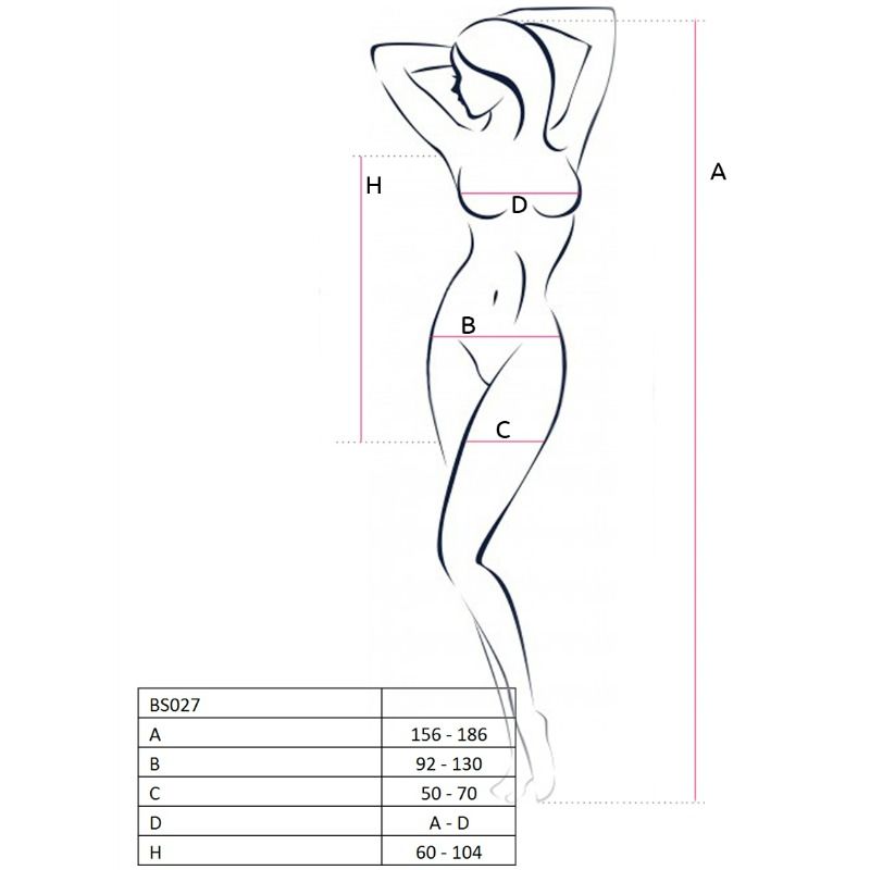 PASSION - FEMME BS027 BODYSTOCKING STYLE ROBE NOIR TAILLE UNIQUE PASSION WOMAN BODYSTOCKINGS