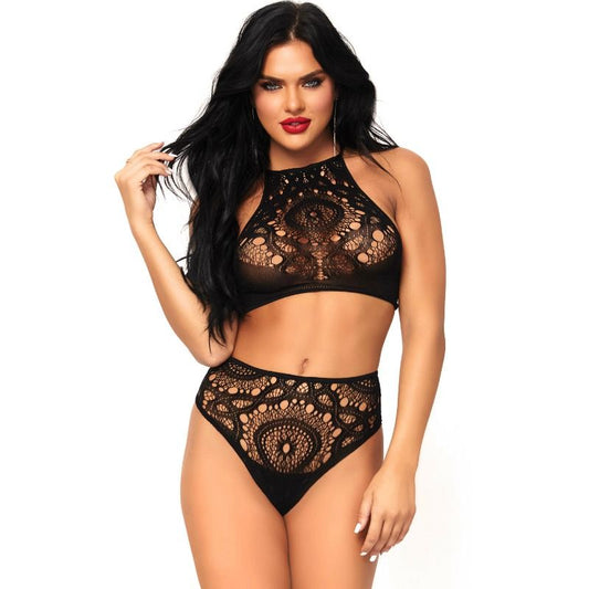 LEG AVENUE - ENSEMBLE 2 PIÈCES HAUT ET CULOTTE M/L - Sensualia