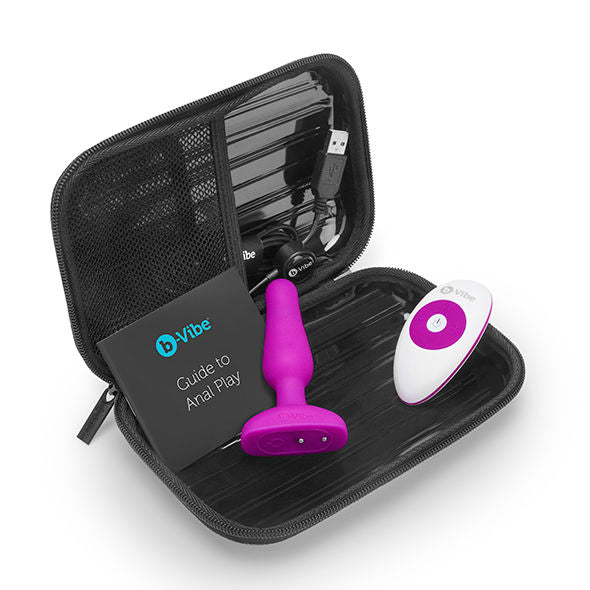 B-VIBE - NOVICE TÉLÉCOMMANDE PLUG ANAL FUCHSIA B-VIBE