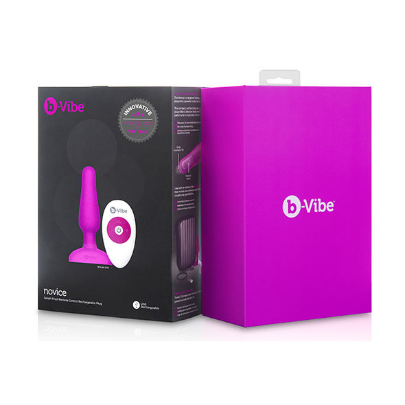 B-VIBE - NOVICE TÉLÉCOMMANDE PLUG ANAL FUCHSIA B-VIBE