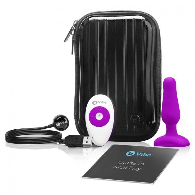 B-VIBE - NOVICE TÉLÉCOMMANDE PLUG ANAL FUCHSIA B-VIBE