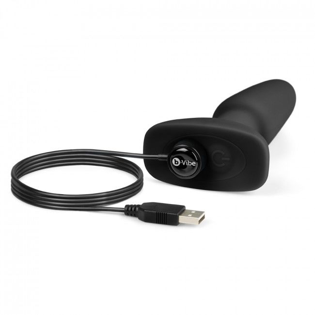 B-VIBE - RIMMING TÉLÉCOMMANDE PLUG ANAL 2 NOIR B-VIBE