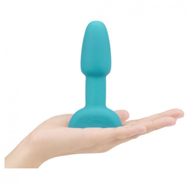 B-VIBE - RIMMING TÉLÉCOMMANDE PLUG ANAL PETITE TEAL B-VIBE