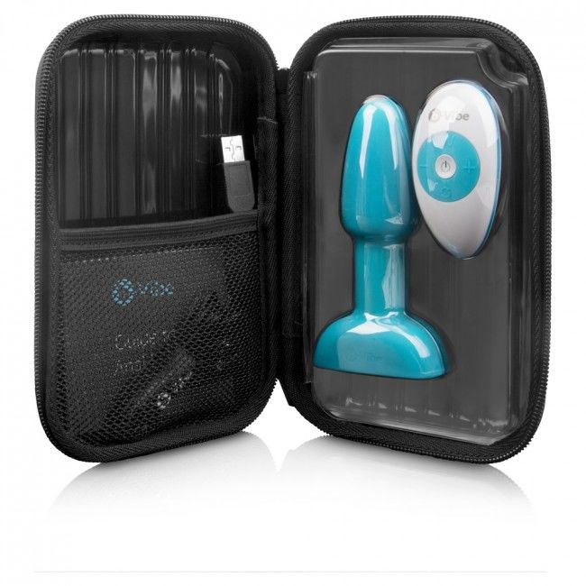 B-VIBE - RIMMING TÉLÉCOMMANDE PLUG ANAL PETITE TEAL B-VIBE