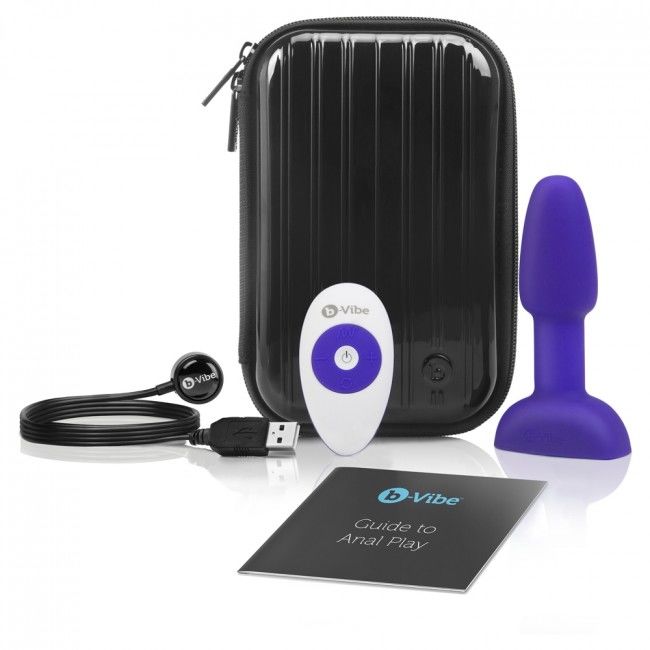 B-VIBE - RIMMING TÉLÉCOMMANDE PLUG ANAL PETITE LILAS B-VIBE