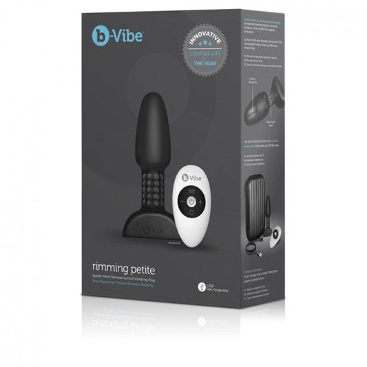 B-VIBE - RIMMING TÉLÉCOMMANDE PLUG ANAL PETITE NOIR B-VIBE