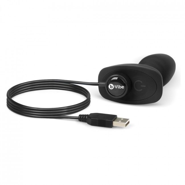 B-VIBE - RIMMING TÉLÉCOMMANDE PLUG ANAL PETITE NOIR - Sensualia