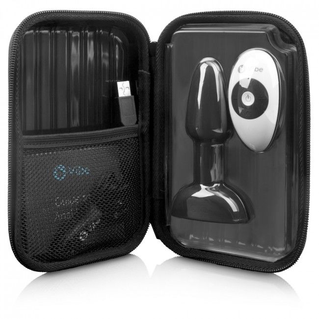 B-VIBE - RIMMING TÉLÉCOMMANDE PLUG ANAL PETITE NOIR - Sensualia