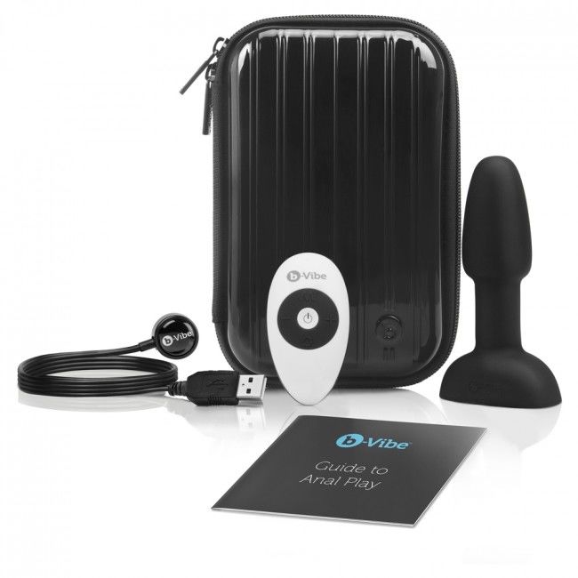 B-VIBE - RIMMING TÉLÉCOMMANDE PLUG ANAL PETITE NOIR - Sensualia