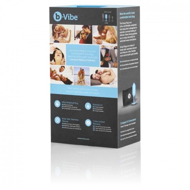 B-VIBE - SNUG PLUG ANAL 3 BLEU CIEL - Sensualia
