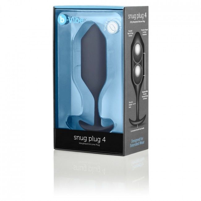 B-VIBE - SNUG PLUG ANAL 4 NOIR - Sensualia