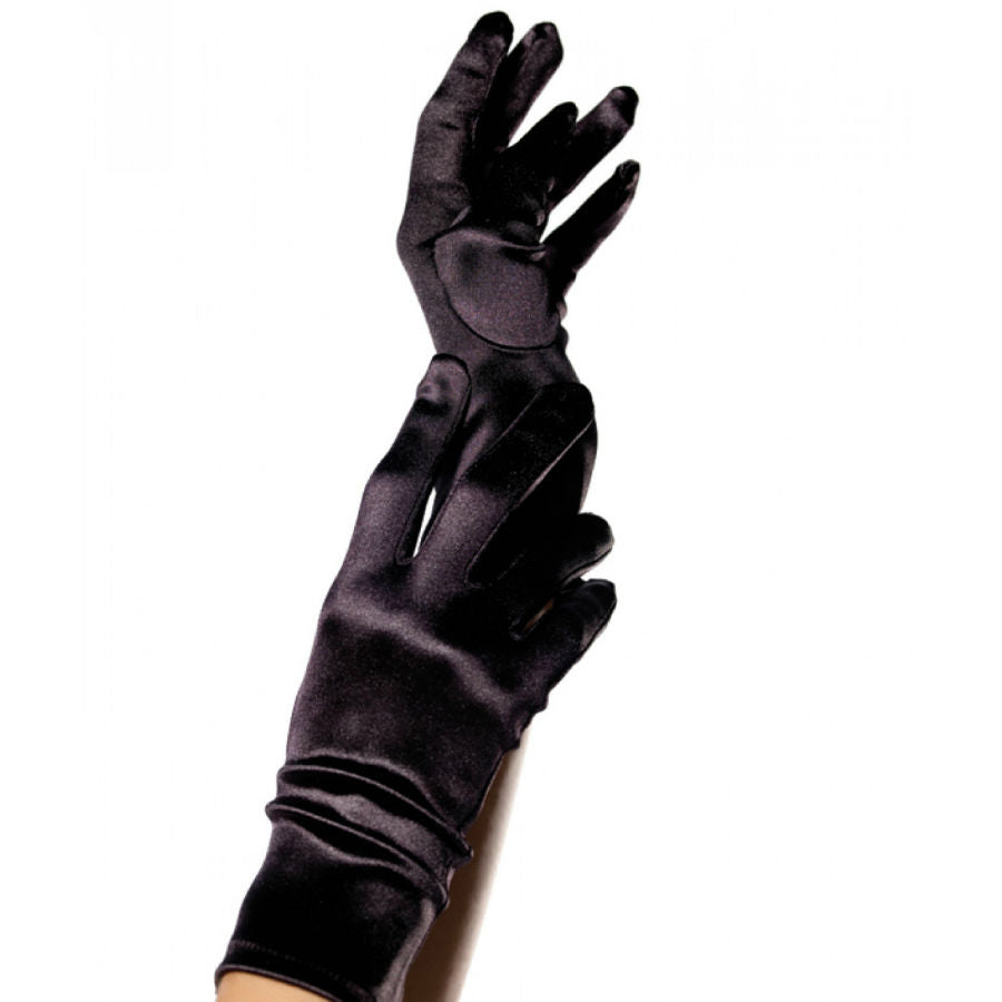 LEG AVENUE - GANTS SATIN NOIR - Sensualia