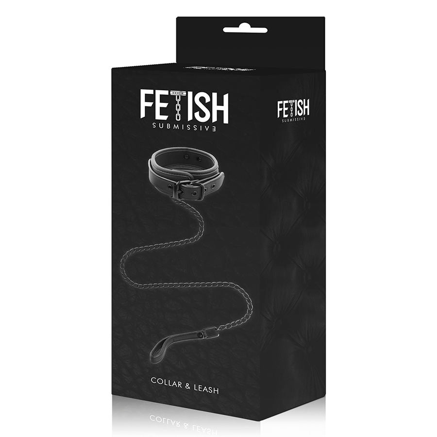 FETISH SUBMISSIVE - COLLIER CHAÎNE DOUBLURE EN NOPRÈNE - Sensualia