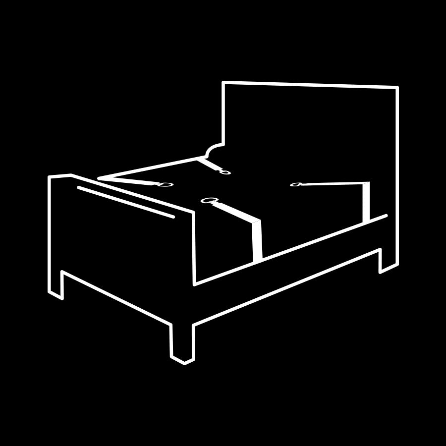 FETISH SUBMISSIVE - ENSEMBLE DE MENOTTES ET LIENS AVEC DOUBLURE EN NOPRÈNE - Sensualia