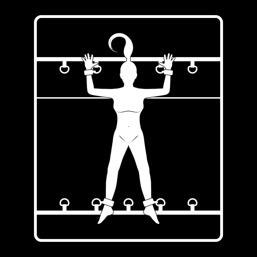 FETISH SUBMISSIVE - ENSEMBLE DE LIENS DE LIT DE LUXE AVEC DOUBLURE EN NOPRÈNE - Sensualia