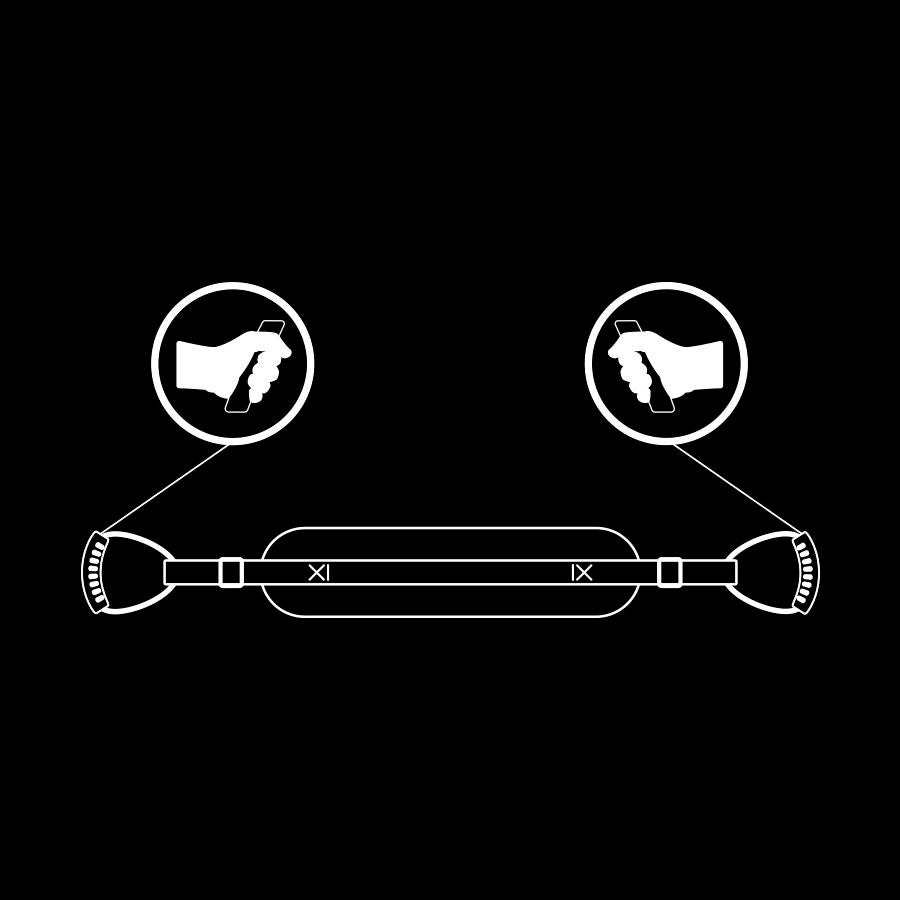 FETISH SUBMISSIVE - HARNAIS STYLE CHIEN AVEC DOUBLURE EN NOPRÈNE - Sensualia