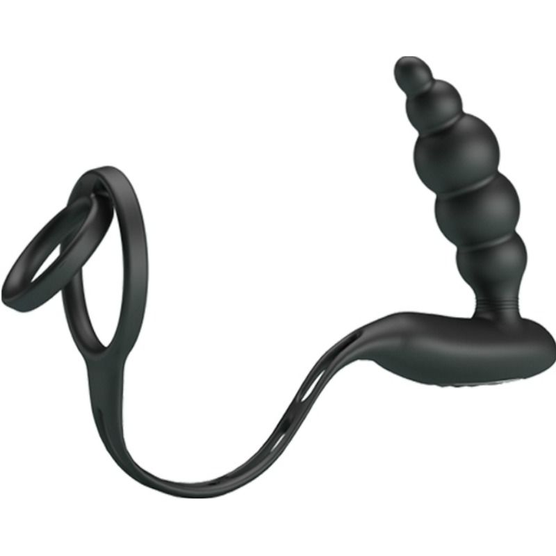 PRETTY LOVE - ANNEAUX PÉNIS AVEC PLUG VIBRATEUR - Sensualia