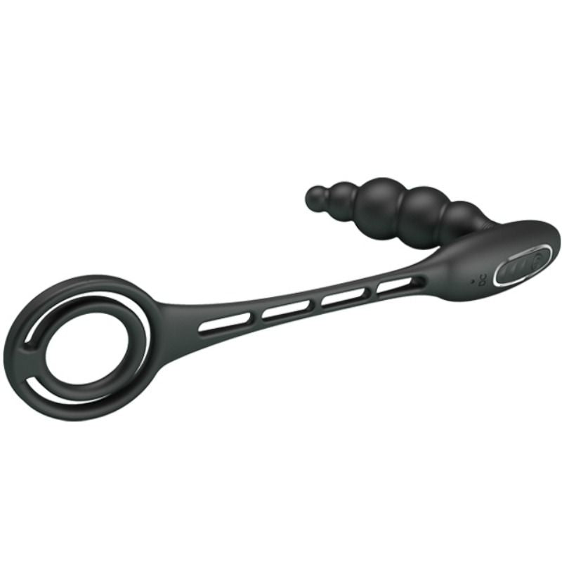 PRETTY LOVE - ANNEAUX PÉNIS AVEC PLUG VIBRATEUR - Sensualia