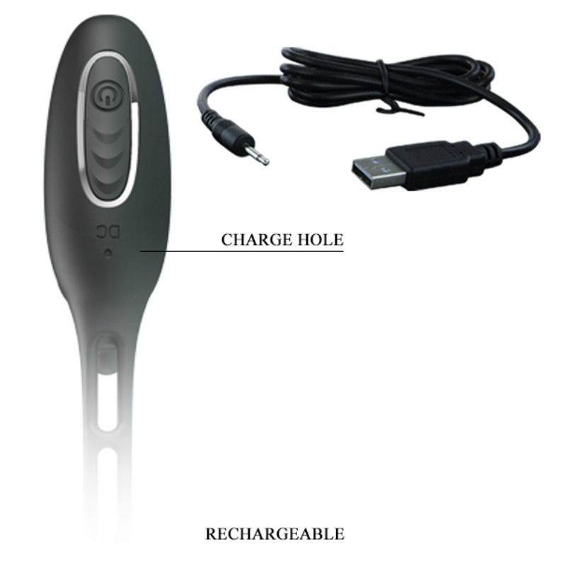 PRETTY LOVE - ANNEAUX PÉNIS AVEC PLUG VIBRATEUR - Sensualia