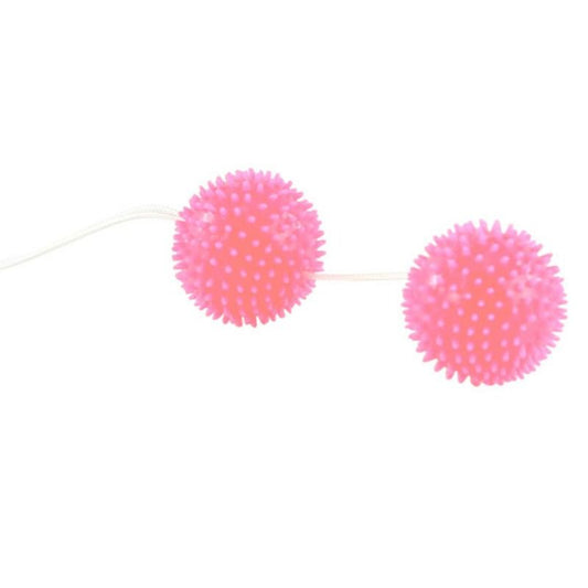 BAILE - BALLES TEXTURÉES ROSE PROFONDEMENT PLAISIR 3.6 CM BAILE STIMULATING