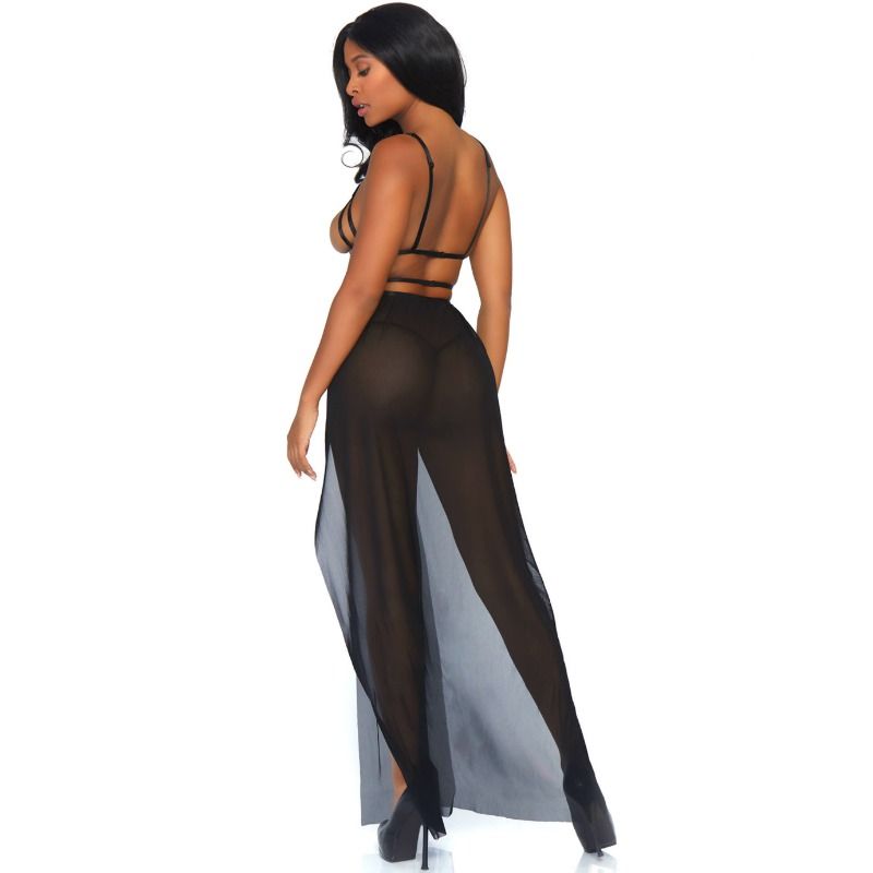 LEG AVENUE - ROBE MAXI CAGE ET STRING S/M - Sensualia