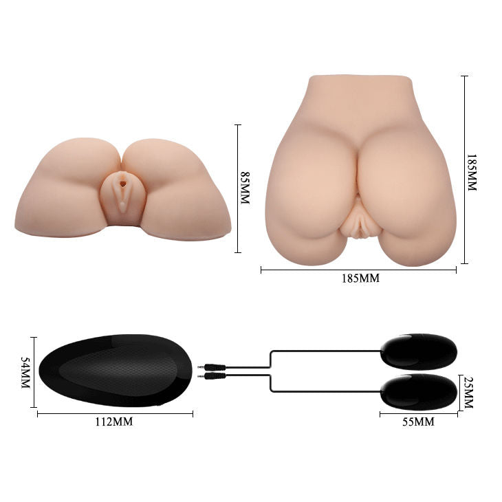 CRAZY BULL - VAGIN ET ANUS RÉALISTES AVEC POSITION DE VIBRATION 5 - Sensualia